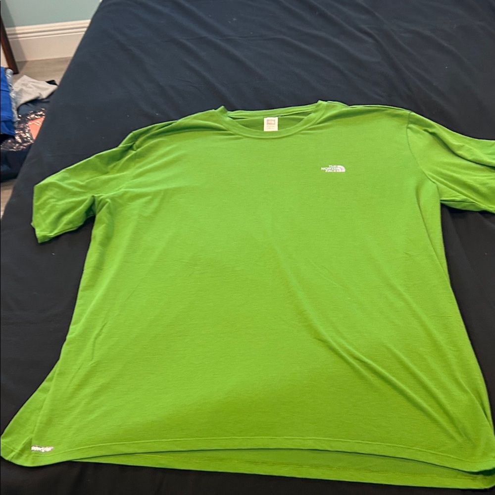 The North Face Men's Lime Green Short Sleeve Tee